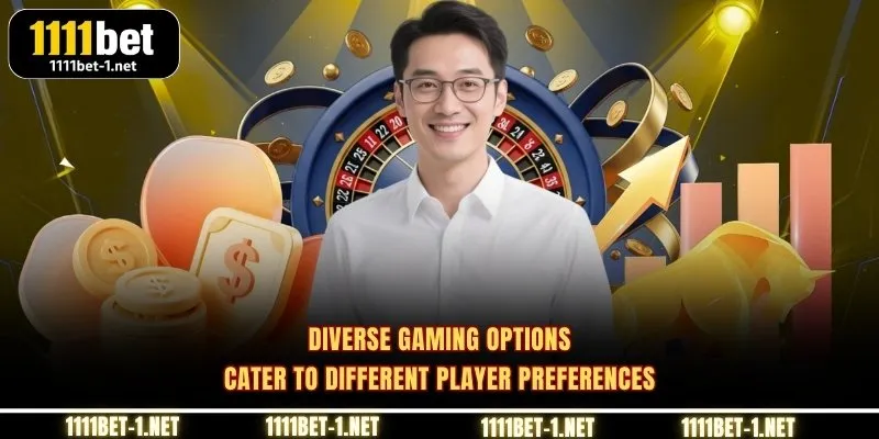 Diverse gaming options cater to different player preferences