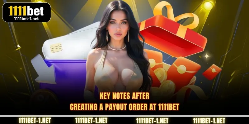 Key notes after creating a payout order at 1111BET